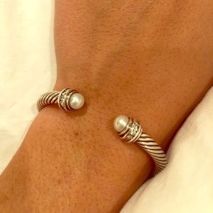 Cable Classics Bracelet with Pearls and Diamonds